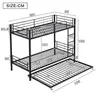 Merax Etagenbett 90x200 cm mit Ausziehbett 90x190 cm, Produktbild-Vorschau 7