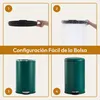 CASABEL Cubo de basura de cocina redondo 30L, acero Vista previa de la imagen del producto 5
