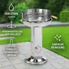 Säulengrill aus Edelstahl - Grillhöhe 83cm - Rosthöhe Produktbild-Vorschau 10