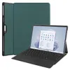 A tablet with a keyboard case, shown from a diagonal angle. Produktbild-Vorschau