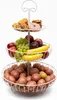 Relaxdays Alzata per frutta, a 3 ripiani, metallo, A x P: Anteprima dell’immagine prodotto 1
