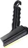 A black ice scraper with a yellow blade is shown against a white background. Anteprima dell’immagine prodotto