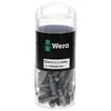 A clear, professional shot of a container of Wera brand screwdriver bits against a white background. Voir les images du produit