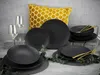 CreaTable, 23211, Vesuvio black, zestaw talerzy 12 szt, Podgląd zdjęcia produktu 2