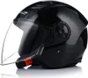 A black LS2 jet helmet with a clear visor, shown from the side against a white background. Voir les images du produit