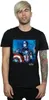 Captain America - T-Shirt für Herren BI447 (XL) (Schwarz) Produktbild-Vorschau 2