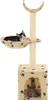 vidaXL Arbre à chat avec griffoirs en sisal 105 cm Beige Voir les images du produit 7