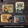 LANOLU Retro Blechschild Faultier, lustige Sprüche Schild Produktbild-Vorschau 6
