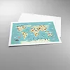 Poster - Poster ohne Rahmen - Tiere die Welt Karte - Produktbild-Vorschau 3
