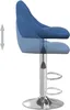 Barhocker Samt Blau 46 x 44 x (82-103) cm, drehbar, Produktbild-Vorschau 7