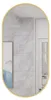 Ovaler Spiegel 100x50cm goldener Rahmen Produktbild-Vorschau 1