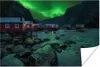 MuchoWow® Poster Nordlichter - Norwegen - Nacht 180x120 cm Produktbild-Vorschau 2