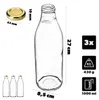 KADAX Bouteilles de jus de fruits 1L, 3 pièces, or, Voir les images du produit 3