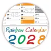 Rainbow Wandkalender / Wandplaner 2028 (gerollt) DIN A0 Produktbild-Vorschau 7