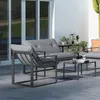 Outsunny 4-tlg. Gartenmöbel-Set, Balkonmöbel mit Sitzkissen Produktbild-Vorschau 9
