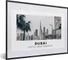 MuchoWow® Gerahmtes Poster Dubai - Skyline - Palme 40x30 cm Produktbild-Vorschau 1