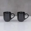 4er Set Steingut Tassen 300ml Schwarz Kaffeetasse Produktbild-Vorschau 7