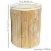 Holzstamm Sitzhocker gehobelt Höhe ca 40-42cm Durchmesser Produktbild-Vorschau 3