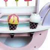 4iQ Carrello girello in legno per gelateria su ruote Anteprima dell’immagine prodotto 12