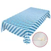 Tischdecke Wachstuch Gestreift Blau Robust Wasserabweisend Produktbild-Vorschau 2