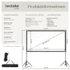 tectake Beamer-Leinwand mobil mit Stativen 126 Zoll 319cm Produktbild-Vorschau 5