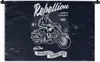 MuchoWow® Wandteppich Wandbehang Motorrad - Männer - Produktbild-Vorschau 1