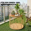 Outsunny Beistelltisch Ø50 cm wetterfest Gartentisch mit Produktbild-Vorschau 6