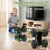 A boy is playing with a remote-controlled monster truck in a living room. Produktbild-Vorschau