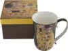 Home Elements Hrnek 400 ml, Klimt Polibek tmavý Náhled obrázku produktu 4