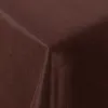 A close-up view of a brown fabric tablecloth, showing its texture and folds. Produktbild-Vorschau