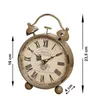 Tischuhr Orleans Material Metall Hellbraun H 13cm Produktbild-Vorschau 3