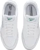 A top-down view of a pair of white Reebok Court Advance M shoes. Produktbild-Vorschau