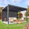 sweeek - Markise 4m für Pergola Triomphe 3x4m - Anthrazit Produktbild-Vorschau 3
