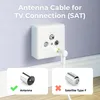 deleyCON 3,0m TV Antennenkabel 2x Winkel - IEC Koaxialkabel Produktbild-Vorschau 3
