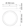 Wofi LED-plafondlamp SHAY met achtergrondverlichting, 16W, Productafbeelding-voorbeeld 6