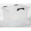 Boîte à charnières 19L transparente avec couvercle Boîte de Voir les images du produit 2