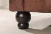 Rohová pohovka Chesterfield 270 cm, starožitně hnědá, s Náhled obrázku produktu 8