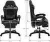 ML-Design Gaming Stuhl mit Fußstütze, Schwarz aus Produktbild-Vorschau 6