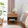 ACAZA Nachttisch – Moderne Nachttische – Rattan-Akzent – Produktbild-Vorschau 2