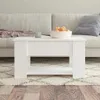 vidaXL Tavolino da salotto bianco 79x49x41 cm in materiale Anteprima dell’immagine prodotto 3