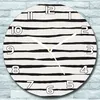 Wanduhr aus Glas Rund fi 30 Schwarze Linien Quarz Deko Produktbild-Vorschau 1
