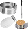 Tortenring Set Edelstahl,3 teilig Kuchen Zubehör, Produktbild-Vorschau 1