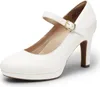 DREAM PAIRS Dame Mary Janes Pumps High Heel Kleid Schuhe Produktbild-Vorschau 1