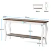 Tribesigns 180 cm langer Sofatisch, Vintage-Konsolentisch Produktbild-Vorschau 8
