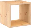 A single wooden cube shelf unit is shown against a white background. Produktbild-Vorschau