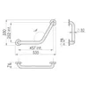 120° Winkel-Haltegriff aus Edelstahl 45cm | Loto Produktbild-Vorschau 2