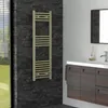 LuxeBath, radiátor na ručníky Sahara, 400x1200 mm, béžová Náhled obrázku produktu 10