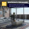 KADAX Sichtschutz für Balkon, Terrasse 1x1m, Anthrazit Produktbild-Vorschau 9