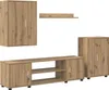 vidaXL TV skrinka set nástenný 4 ks Artisan dub materiál na Náhľad obrázku produktu 8
