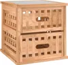 vidaXL Noční stolky 2 ks 34x34x34 cm ořechový masiv Náhled obrázku produktu 3